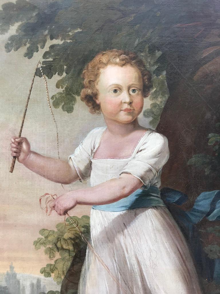 19th Century Portrait of a Young Boy In Good Condition For Sale In Southall, GB