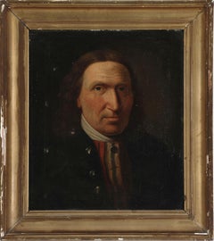 A 19th Century Portrait Painting of a Danish Gentleman by Hans Hansen