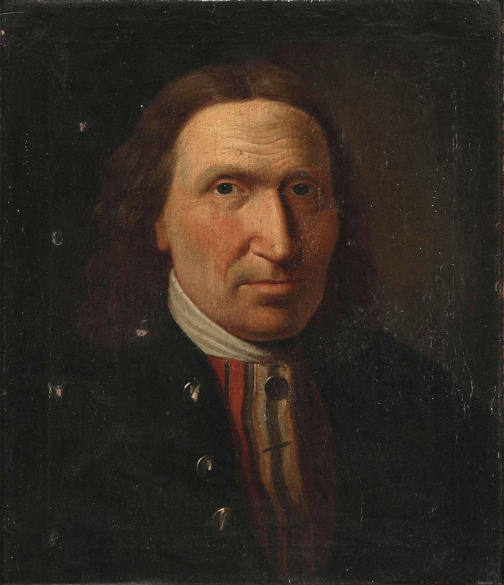 Portrait d'un gentleman danois peint par Hans Hansen au XIXe siècle Bon état - En vente à Sakskøbing, DK