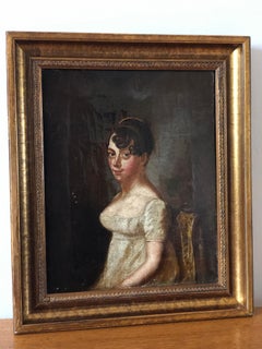A 19th Century Portrait Painting of a German Lady