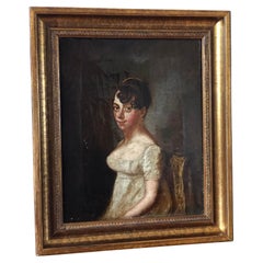 A 19th Century Portrait Painting of a German Lady