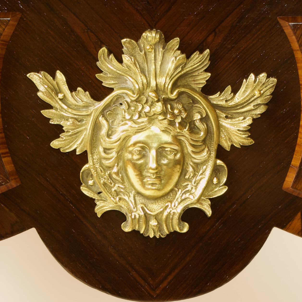19th Century Regence Louis XV Gilt Bronze Marquetry Bureau Plat or Desk 2