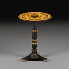 A 19th Century Regency Painted Armorial Circular Table