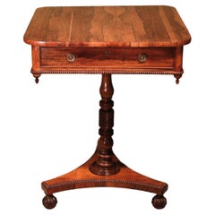 19th Century Regency Rosewood One Drawer Side Table