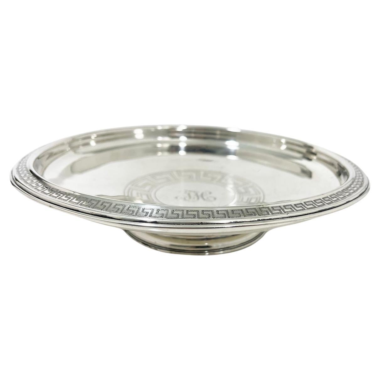 A 19th Century round silver footed bowl For Sale
