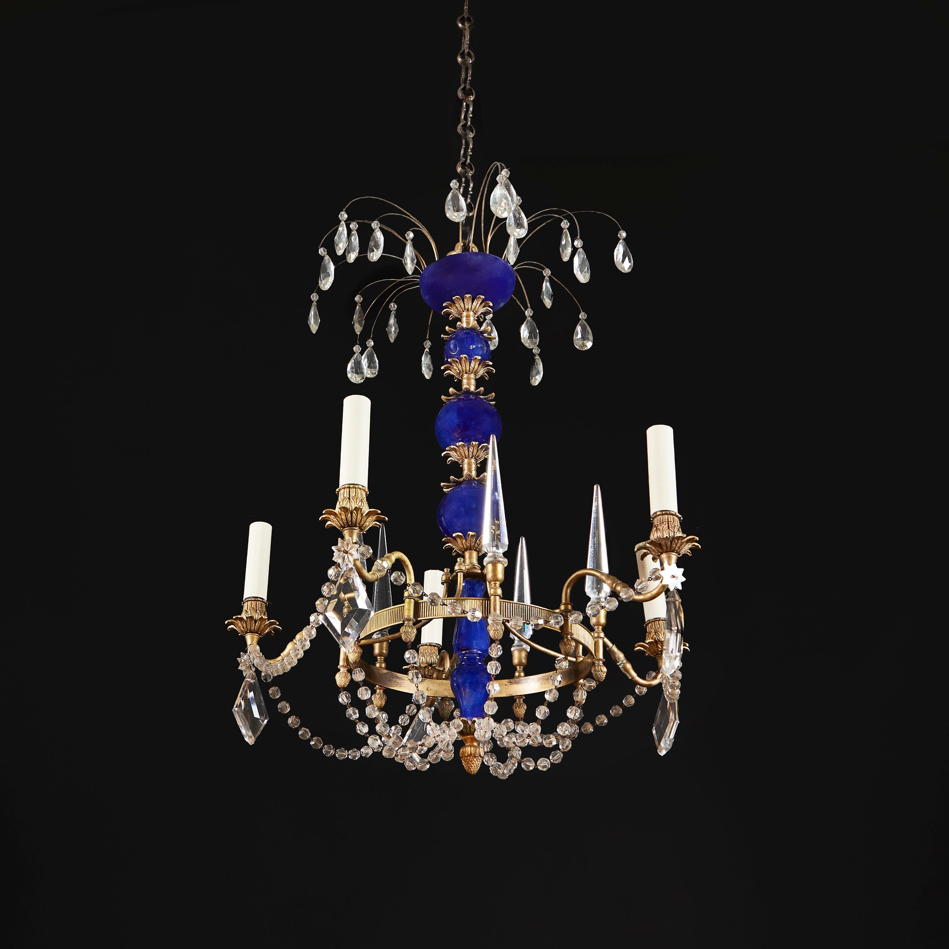 Glass 19th Century Russian Chandelier For Sale