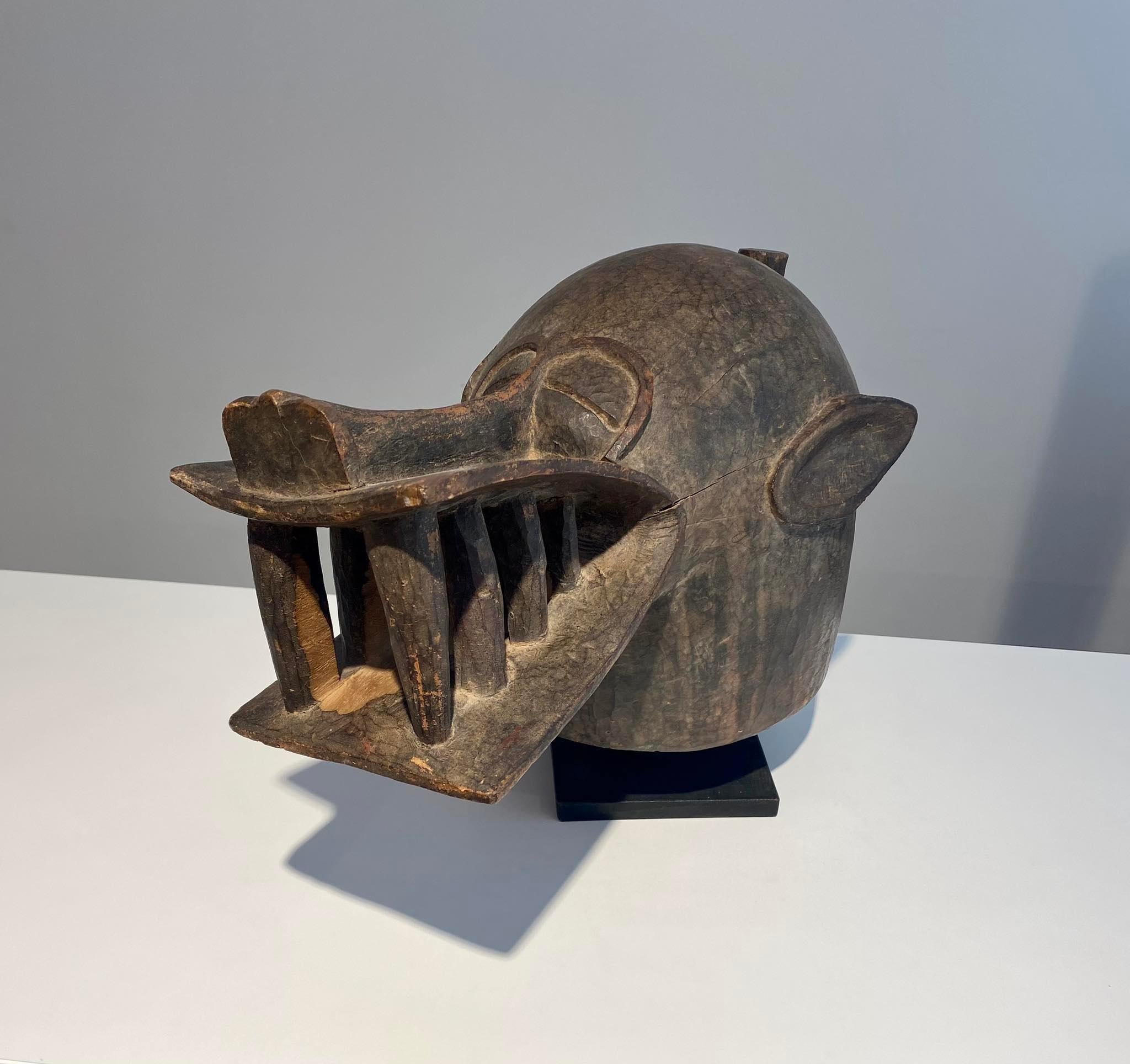 Máscara de casco senufo de tipo kponyugu Senufo Senoufo Costa de Marfil Costa de Marfil Marfileño en venta
