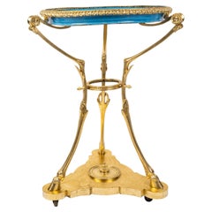 Sèvres-Porzellan und vergoldete Bronze The Pedestal Tisch des 19. Jahrhunderts, Napoleon III.