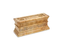 A 19th Century Siena Marble Italian Grand Tour Model of the Tomb of Roman Consu