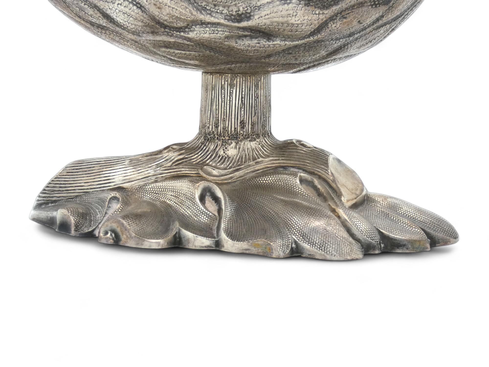 Contenitore tedesco d'argento per Etrog del XIX secolo in vendita 1