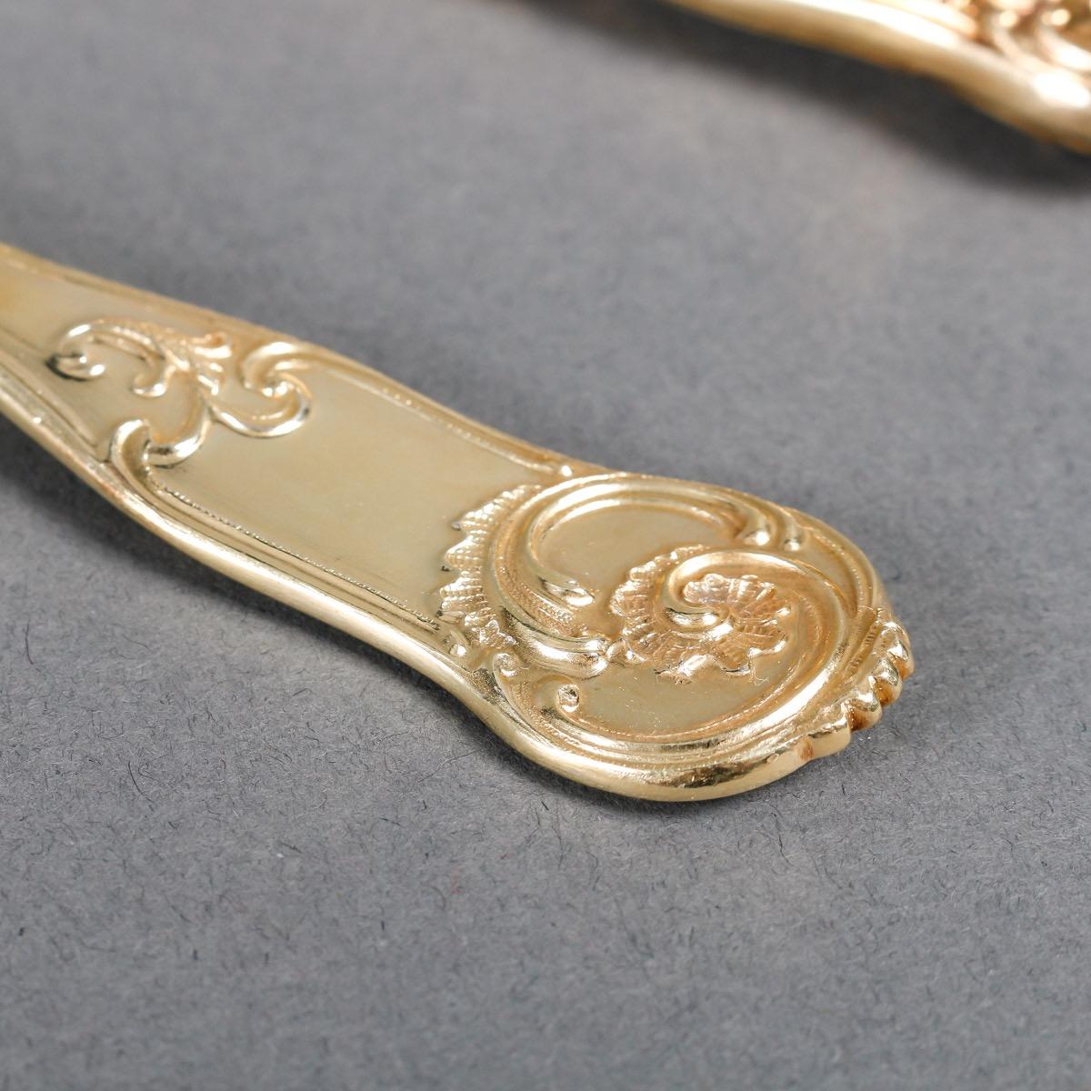 A 19th Century Silver Gilt Cutlery Box by Odiot Orfèvre du Roy Paris 7