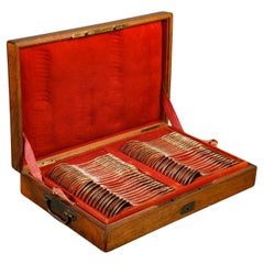 Boîte à couverts en argent et en vermeil du XIXe siècle par Odiot Orfèvre du Roy Paris