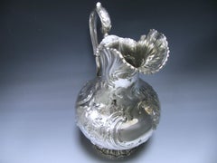 19th Century Silver Water Jug/Ewer Made by John Chandler Moore, New York