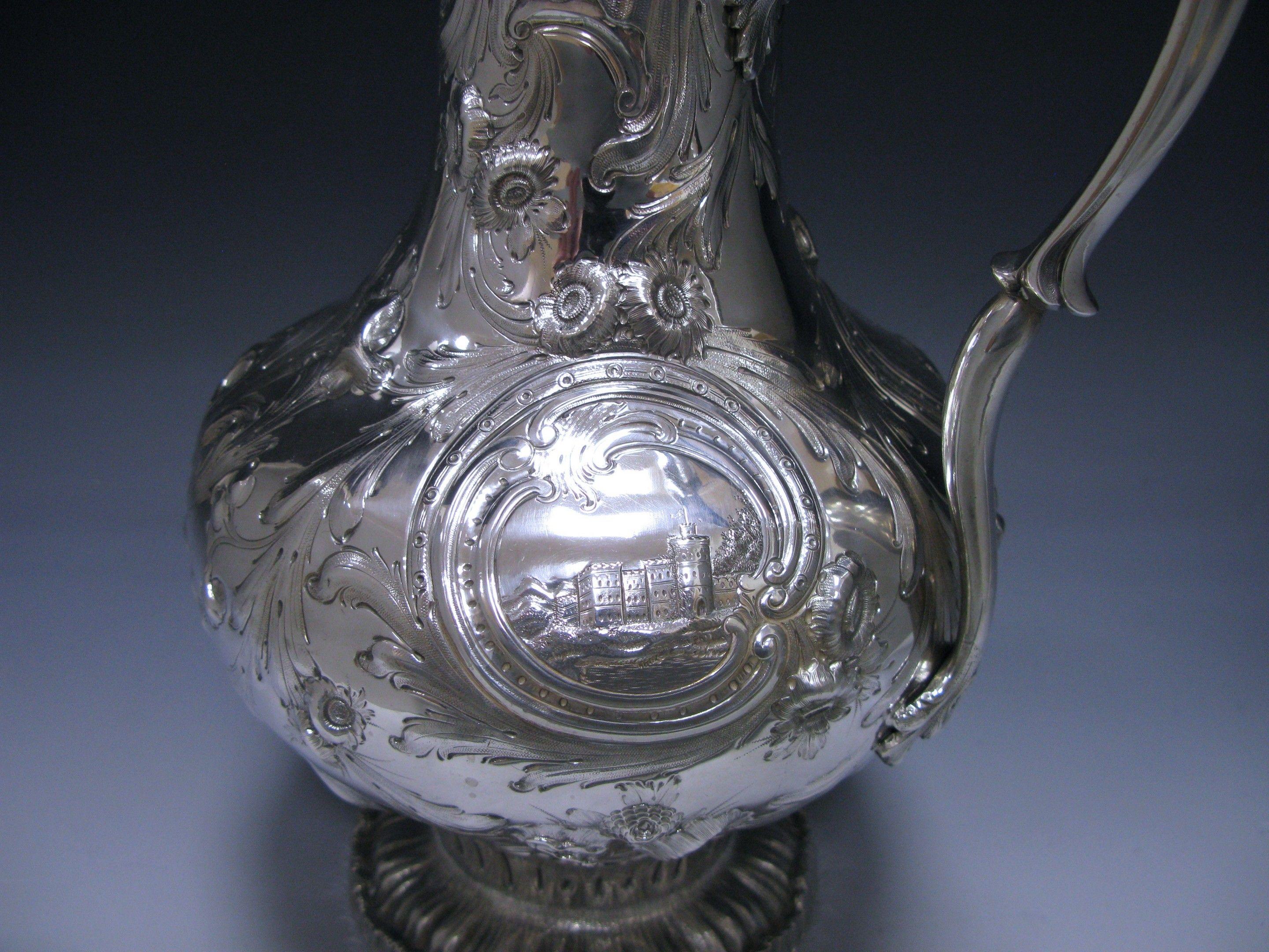 A 19th Century Silver Water Jug/Ewer made by John Chandler Moore New York 2