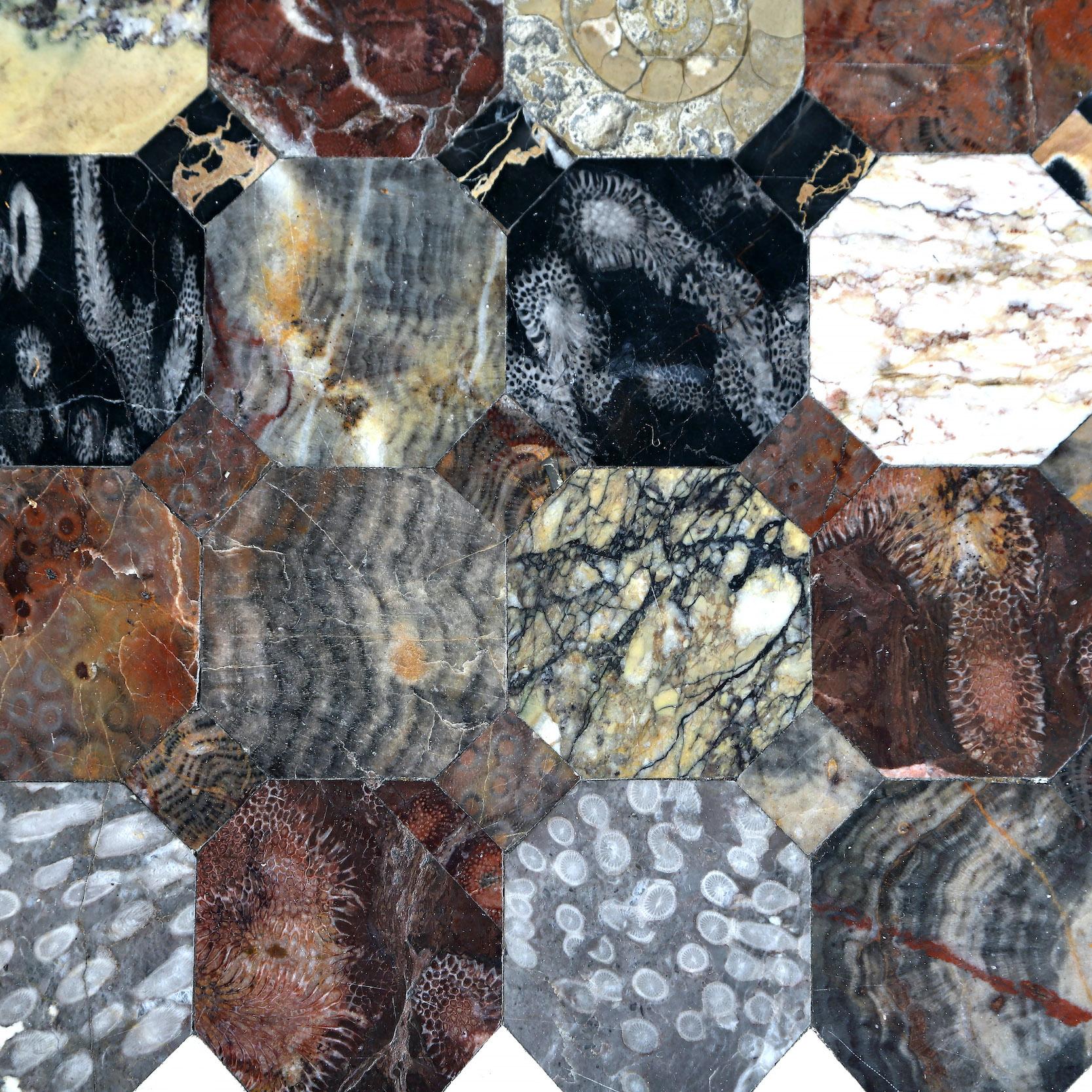 Mid-19th Century 19th Century Specimen Fossil & Marble Table