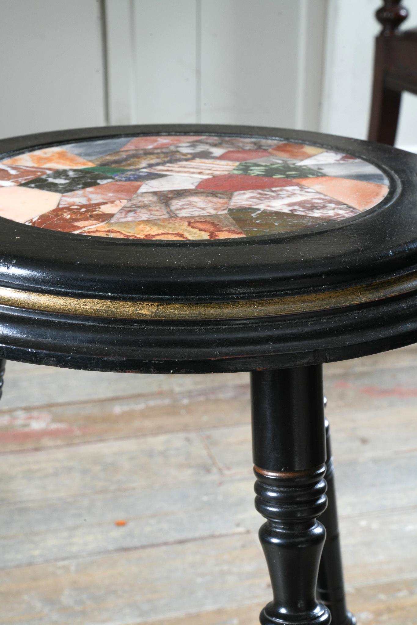 A 19th Century Specimen Marble Side Table 3