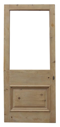 19th Century Stripped Pine Exterior or Interior Door