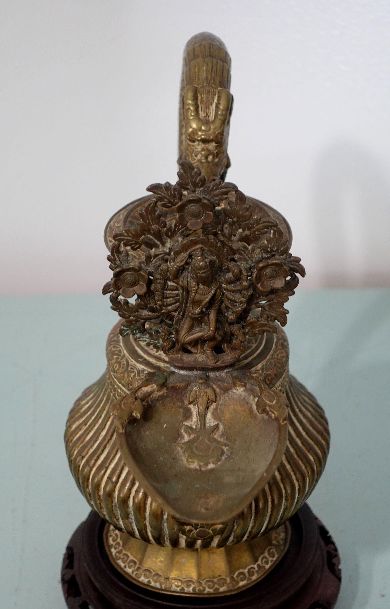 19th Century Tibetan Oil Lamp For Sale 2