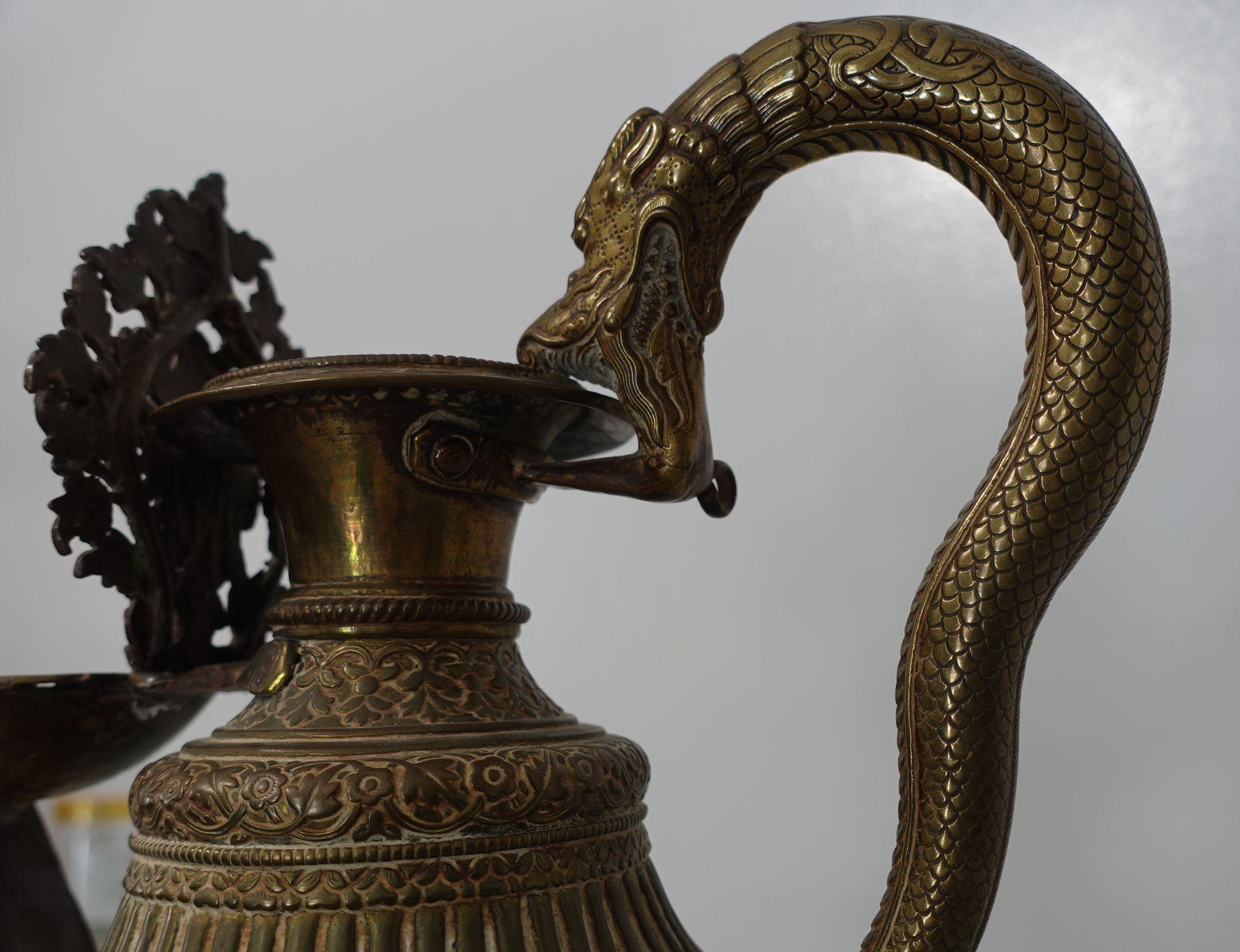 19th Century Tibetan Oil Lamp For Sale 5