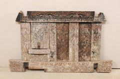 19th Century Toroja Wooden Granary Panel from Sulawesi