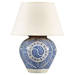 Vase Tunisien du 19ème siècle, en tant que lampe