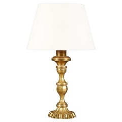 19th Century Venetian Brass Faceted Lamp