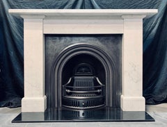 A 19th Century Victorian Scottish Carrara Marble Fireplace Surround.