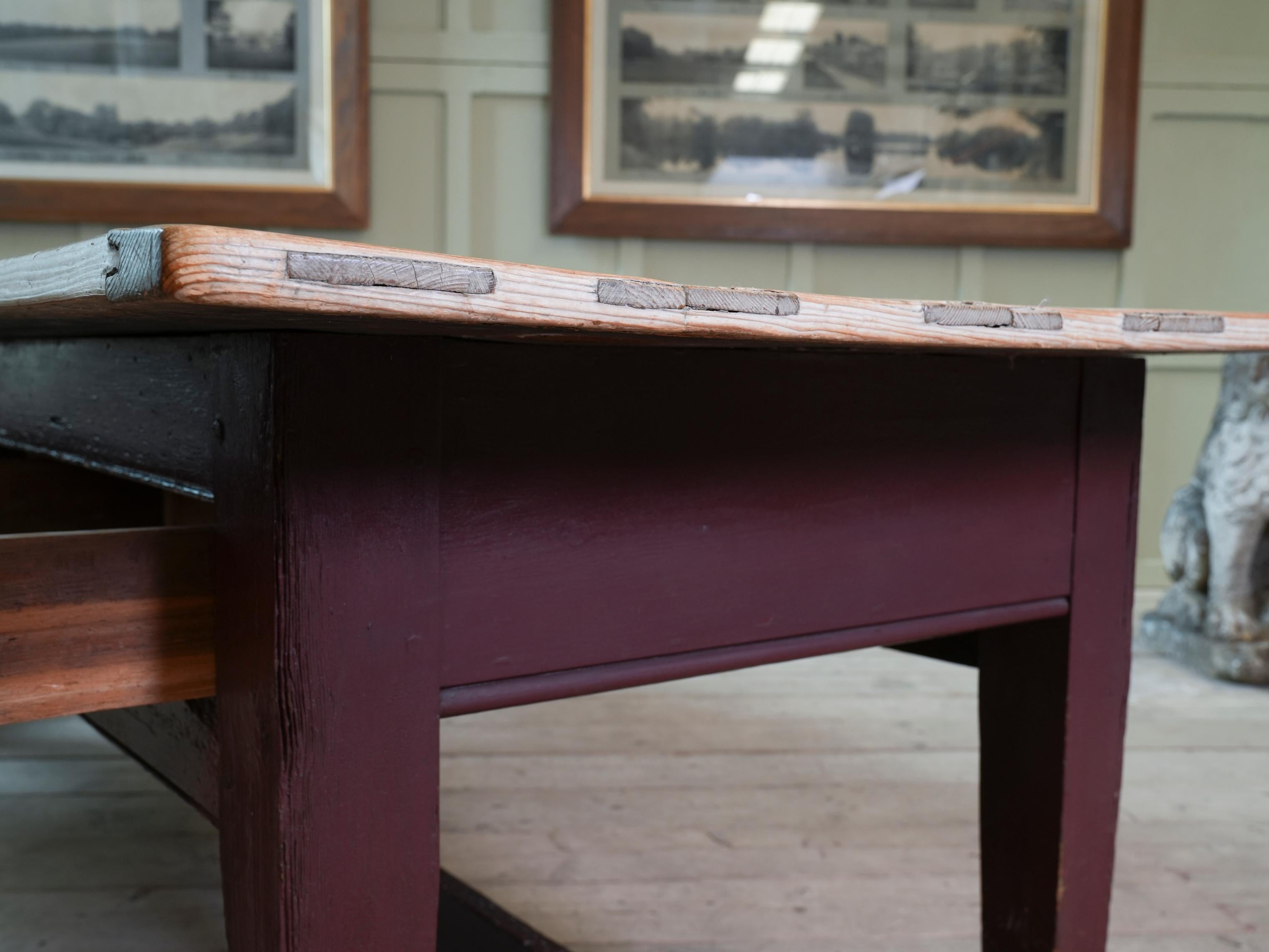 19th Century Welsh Scrub Top Kitchen Table 4
