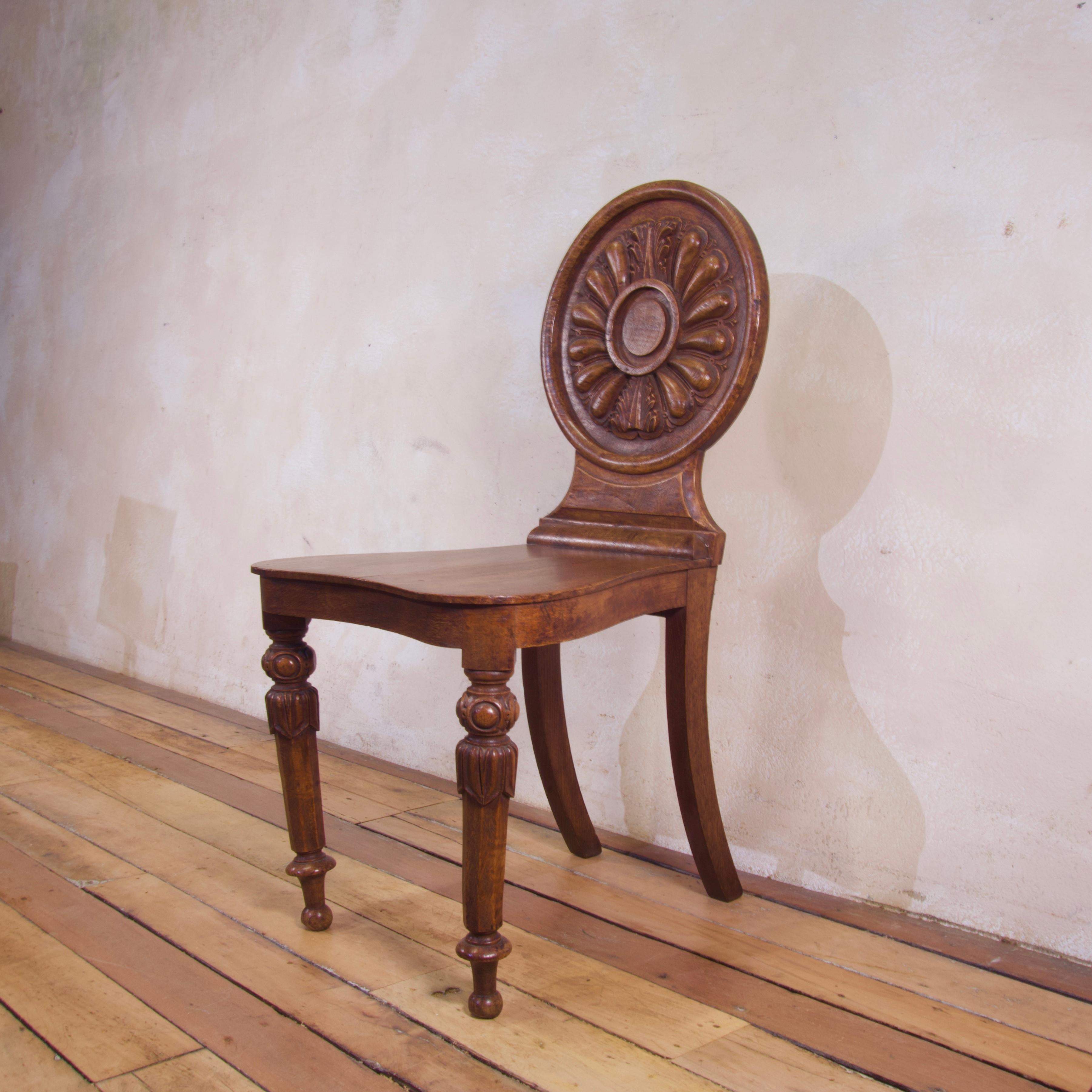 antique hall chair