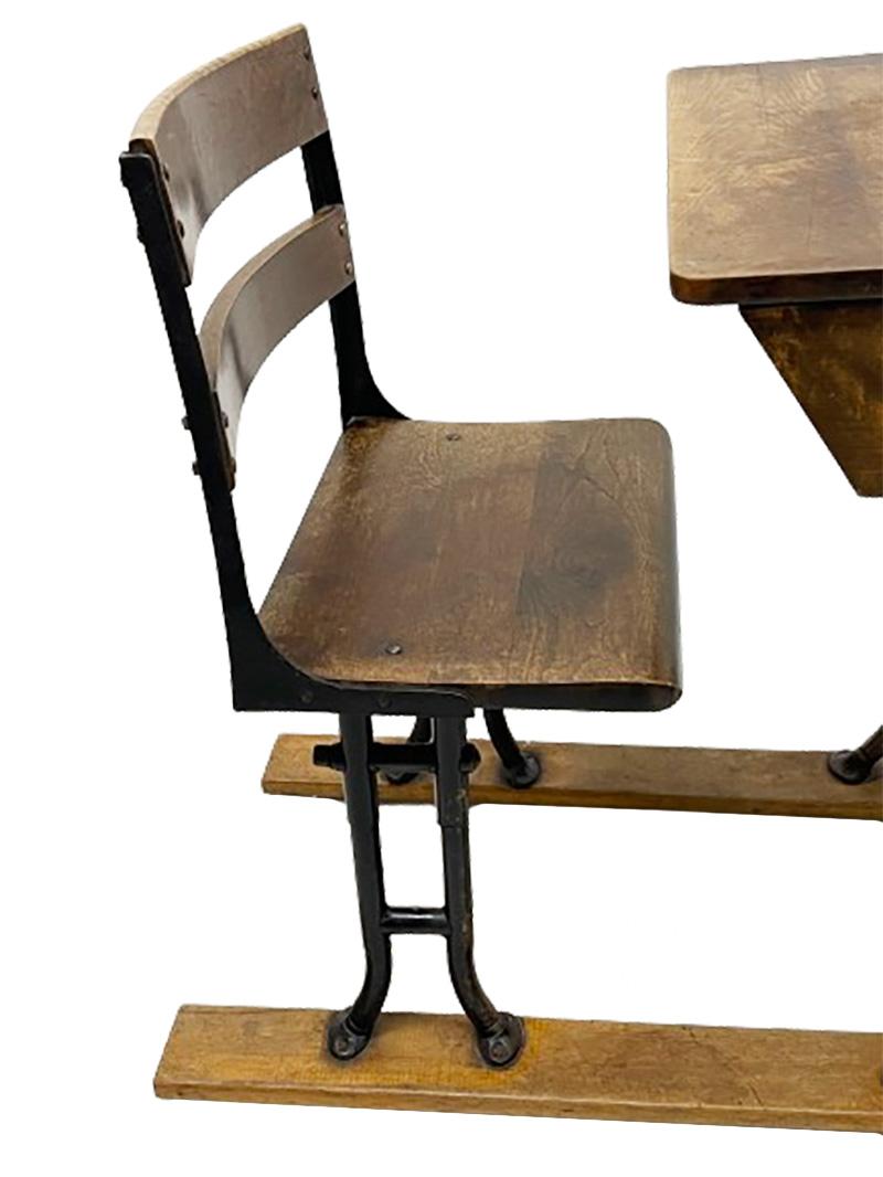 A 19th Century wooden children's school desk For Sale 2