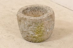 19th Spanish Large Carved Stone Bowl or Vessel