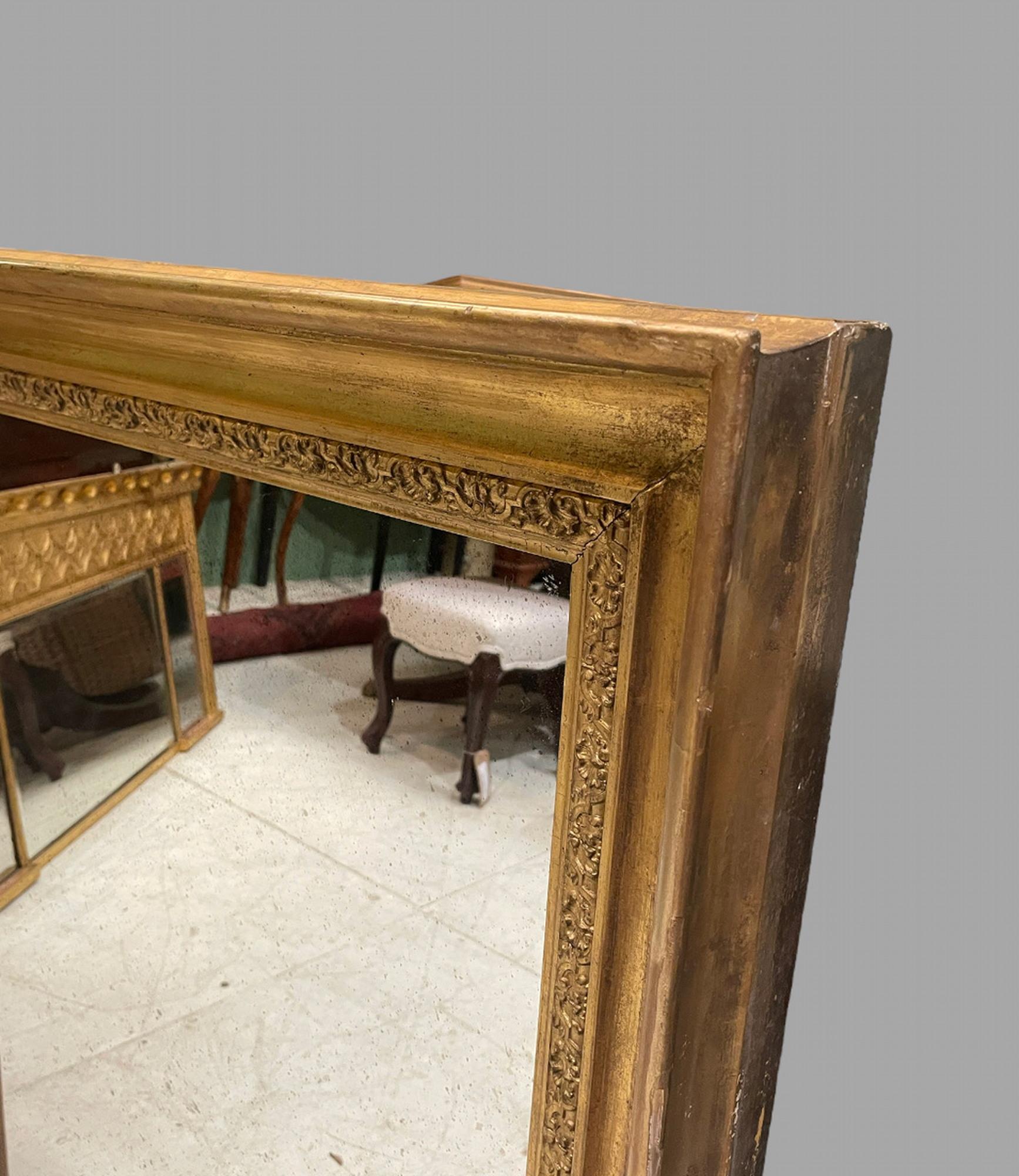 Victorian 19thc Good Sized Mirror