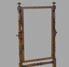19th Century Mahogany Cheval Mirror