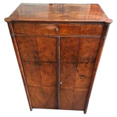 19thc Walnut Veneered Cupboard