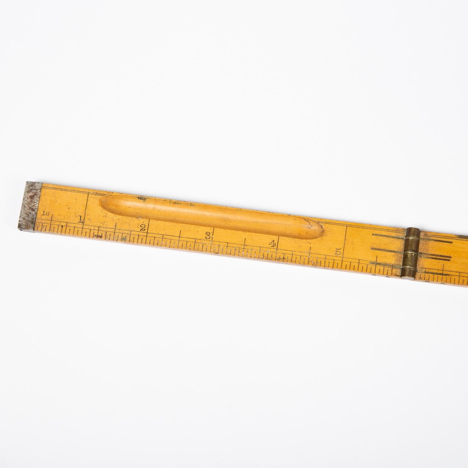 Four Fold Boxwood Rule by Edward Preston & Sons of Birmingham 2