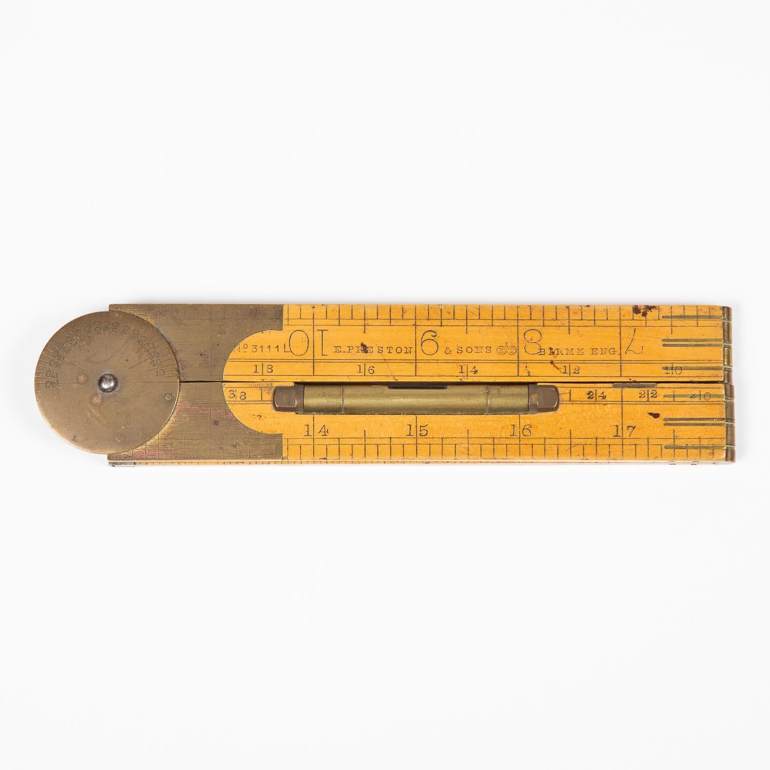 the length of each fold in four fold boxwood rule is