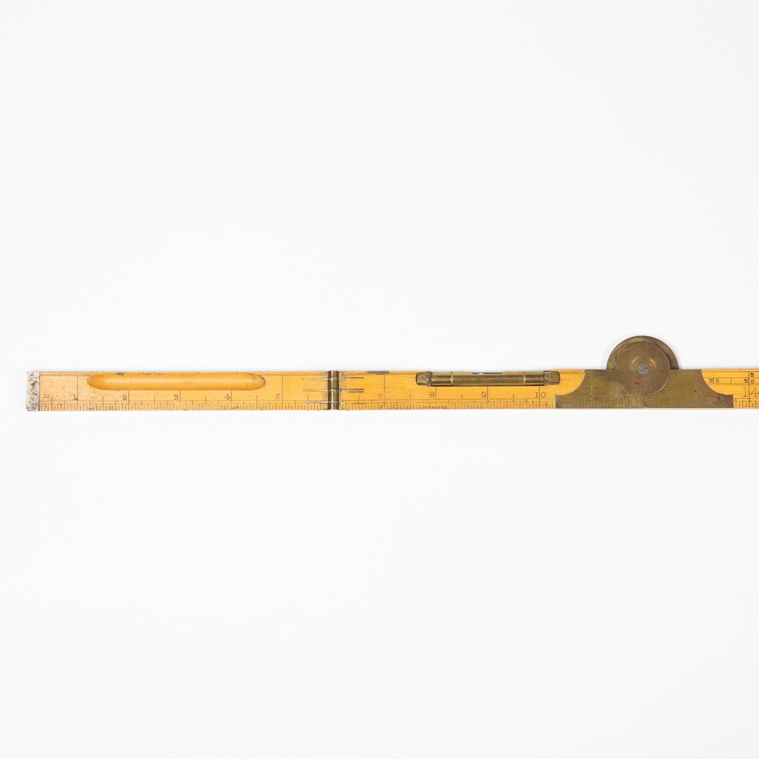 English Four Fold Boxwood Rule by Edward Preston & Sons of Birmingham