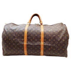 A 2000 Louis Vuitton Brown Monogram 60 cm Boston Bag Keepall