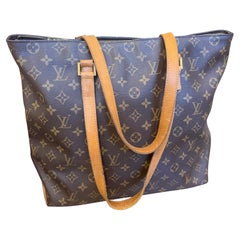 A 2000s Louis Vuitton Brown House's Signature Monogram Canvas Luco Tote Bag
