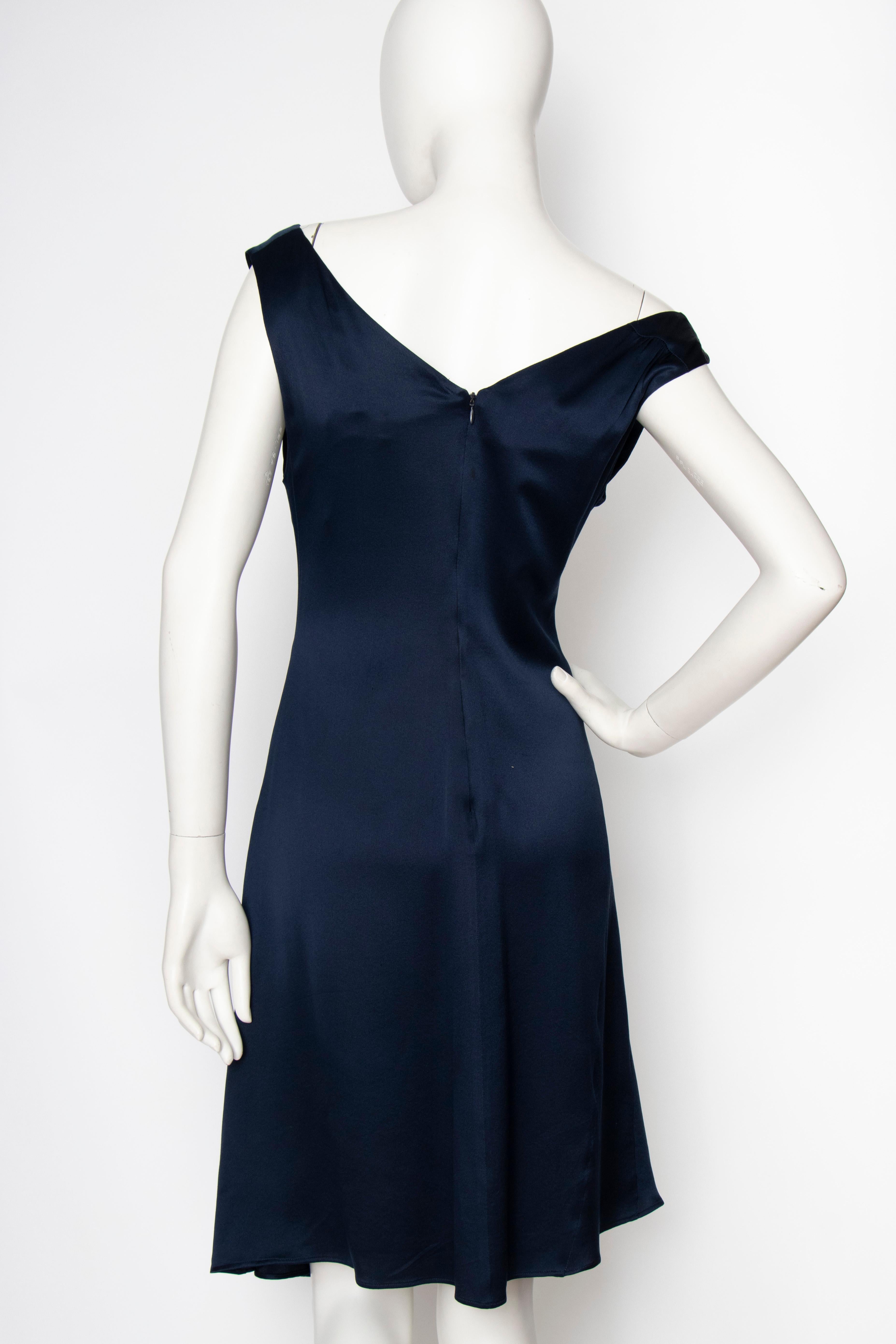 A 2000s Vintage Christian Dior by John Galliano Silk Dress  In Good Condition For Sale In Copenhagen, DK