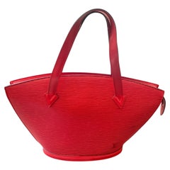 A 2009 Louis Vuitton Saint Jacques Red Epi Leather Saint Jacques Hand-Bag