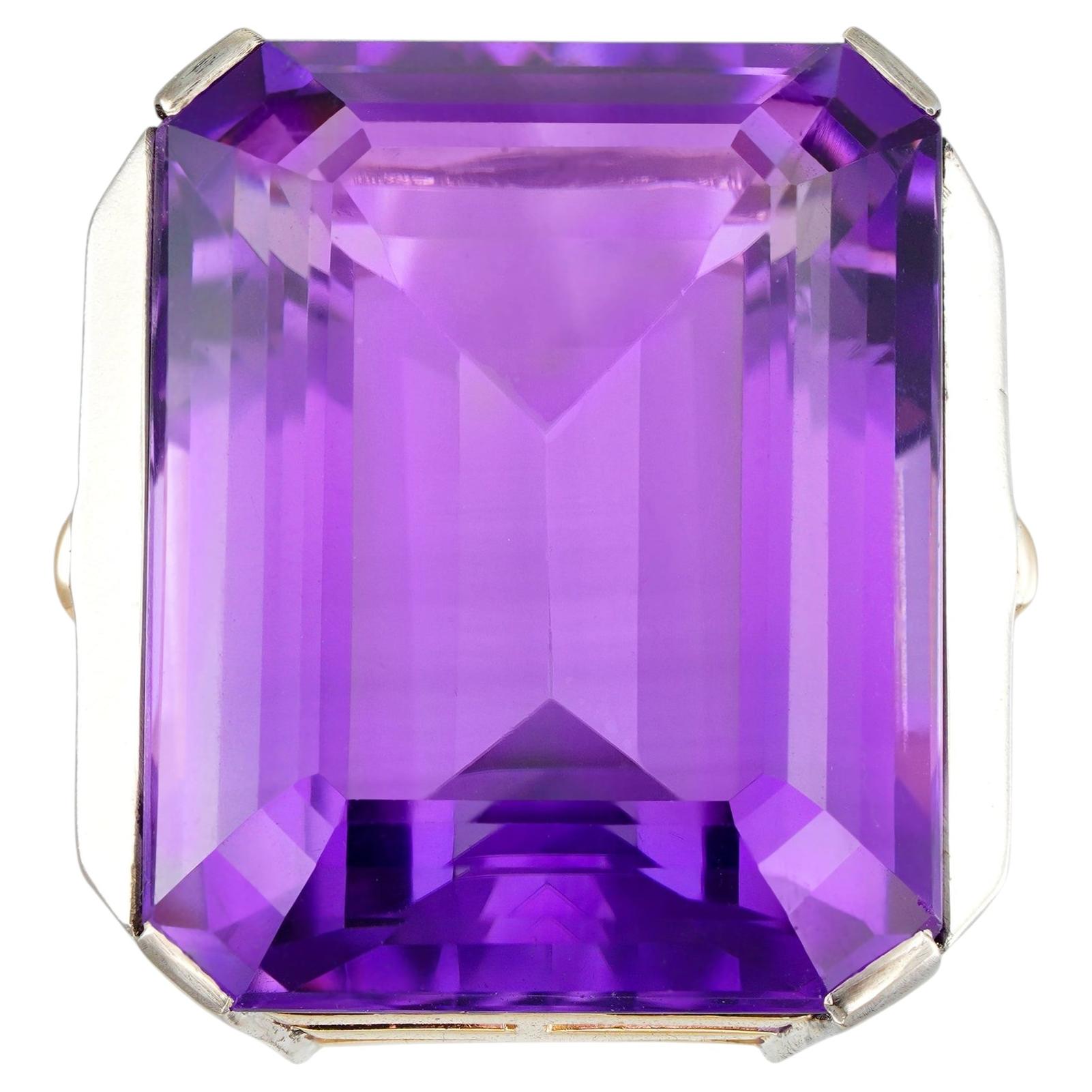 A 20th century amethyst dress ring