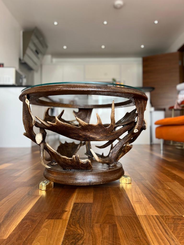 Table d'appoint en corne de cervidé du XXe siècle Bon état - En vente à Southall, GB