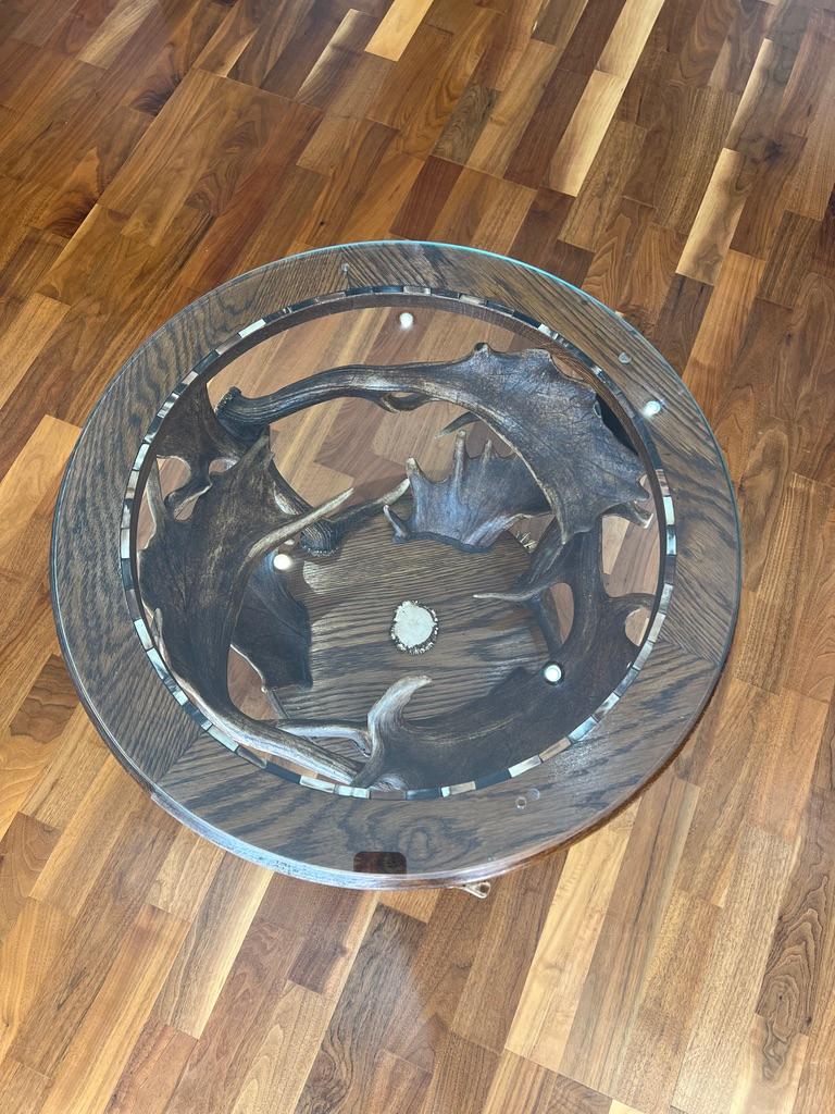 20ième siècle Table d'appoint en corne de cervidé du XXe siècle en vente