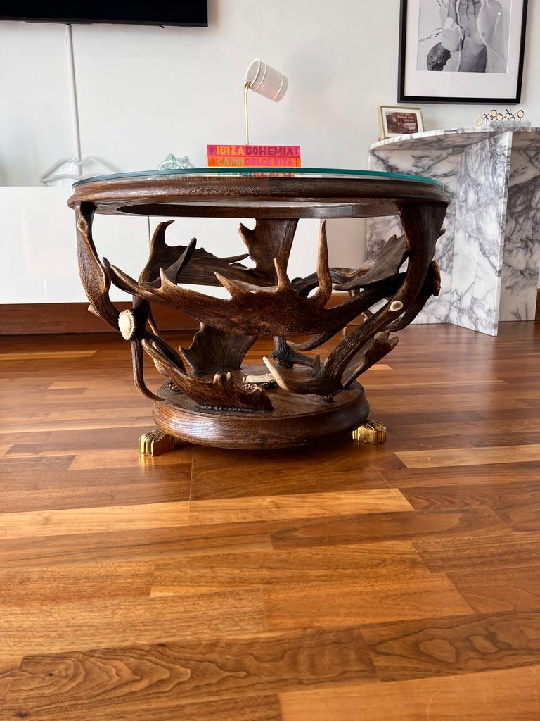 Table d'appoint en corne de cervidé du XXe siècle en vente 2