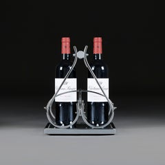 A 20th Century Art Deco Jacques Adnet Chrome Bottle Carrier