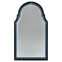 Un Espejo Arco Art Deco Azul Gris del Siglo XX