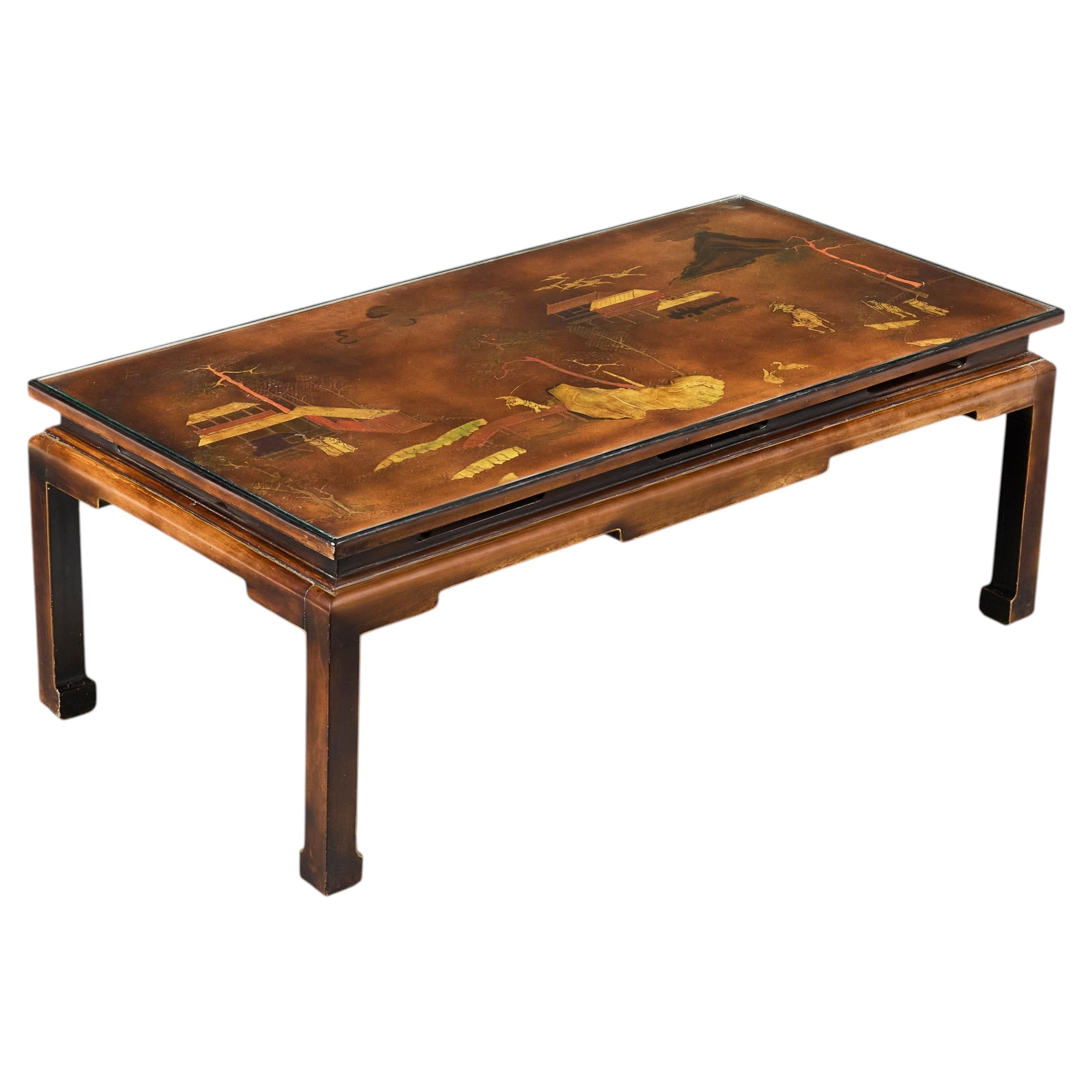 A 20th Century Brown Chinese Lacquer Coffee Table