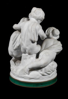 A 20th Century Capodimonte bisque group of the putti