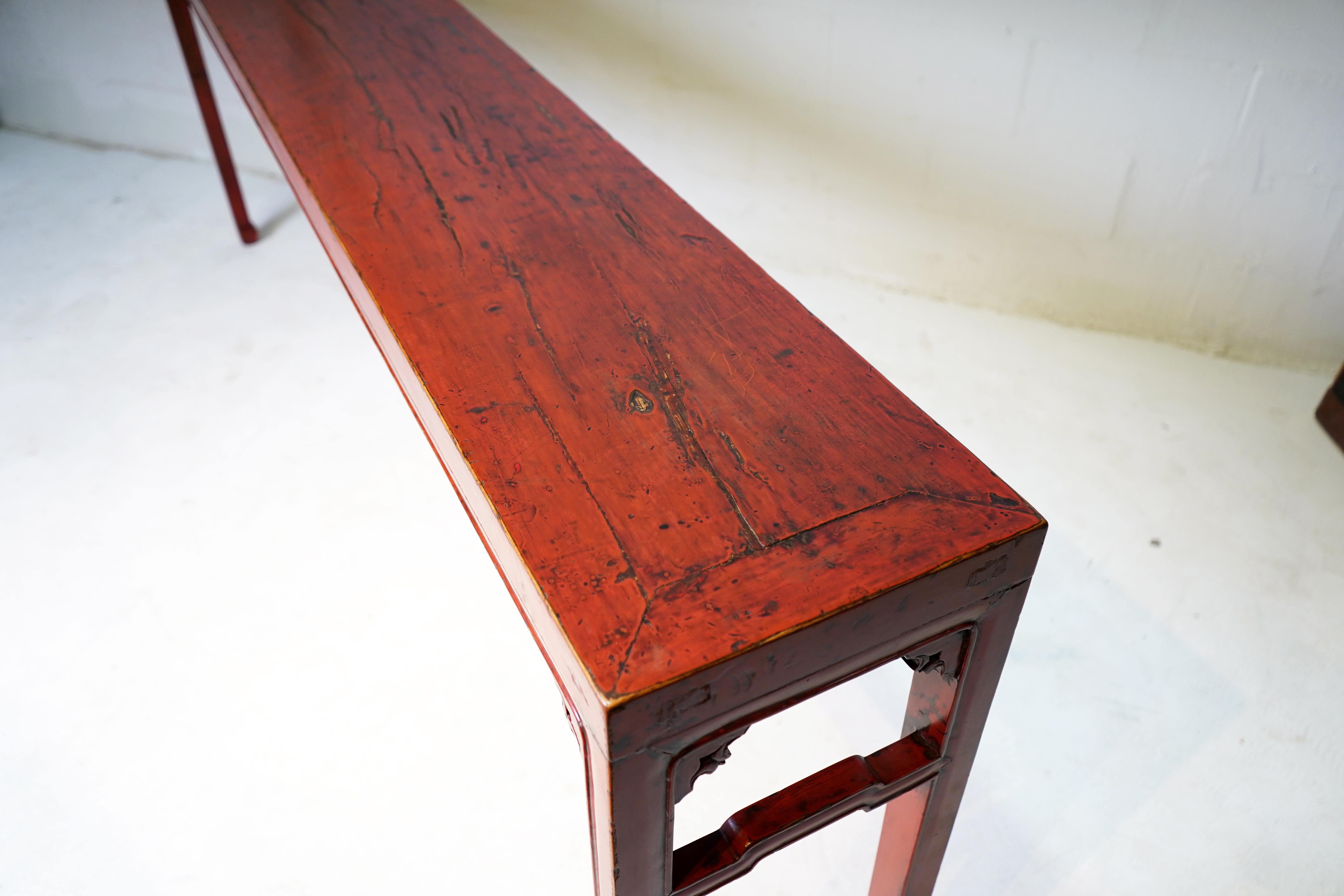 20th Century Chinese Narrow Altar Table 7